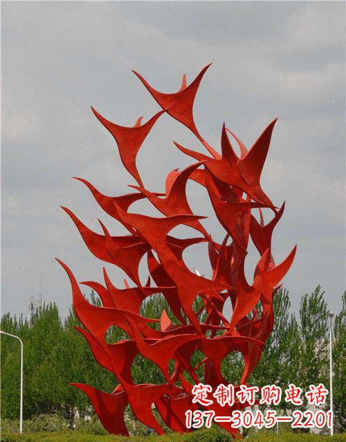 泉州不锈钢天鹅雕塑,唤醒公园景观