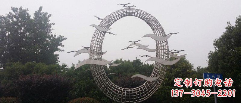 泉州抒情海鸥雕塑