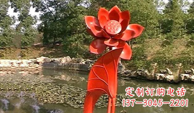 泉州精美不锈钢荷花雕塑