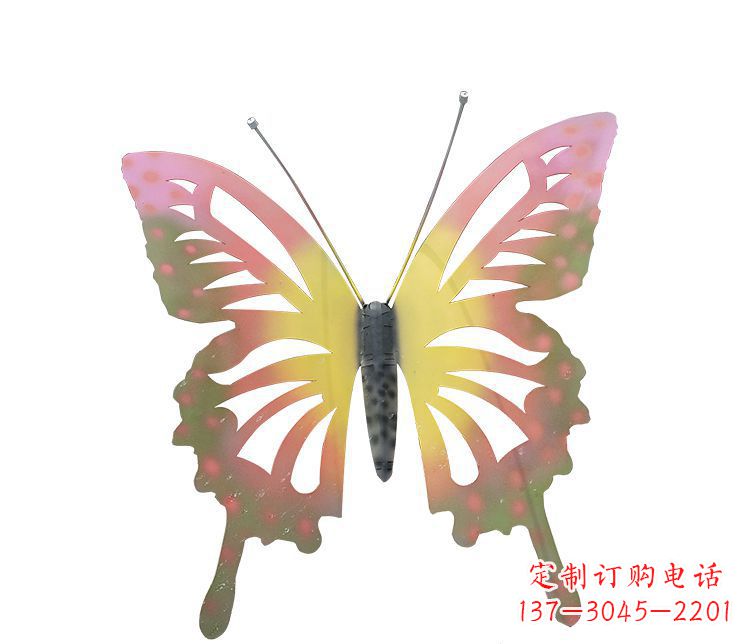 泉州梦幻缤纷不锈钢蝴蝶摆件雕塑