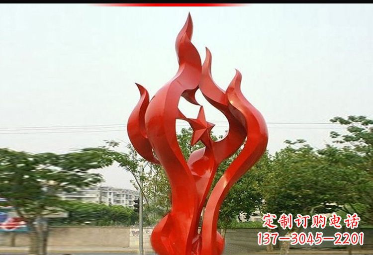 泉州 不锈钢火炬雕塑-美轮美奂