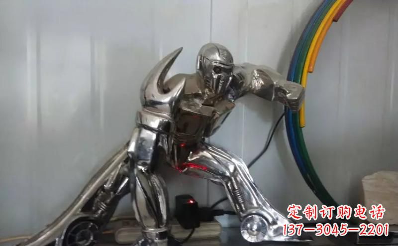 泉州公园不锈钢机器人雕塑
