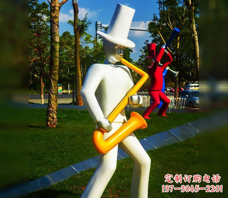 泉州精美的萨克斯不锈钢雕塑