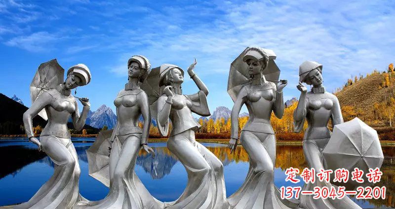 泉州现代少女雕塑