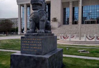 泉州法院神兽獬豸雕塑--正大光明庇护激励雕塑
