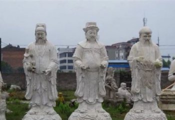 泉州福禄寿神像石雕