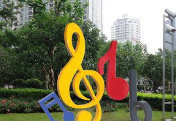 泉州不锈钢音符雕塑-引领您的心情旋律