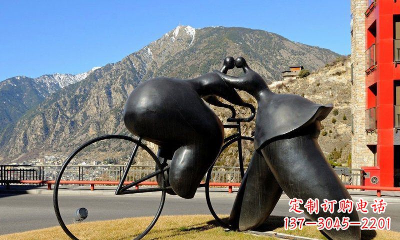 泉州铸铁自行车雕塑