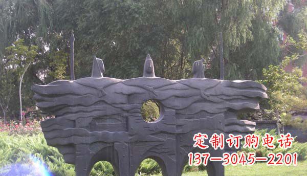 泉州精美绝伦的战士铜雕