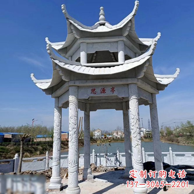 泉州公园大理石凉亭