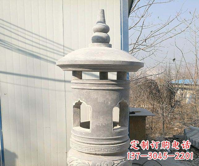 泉州精美公园大理石石灯雕塑