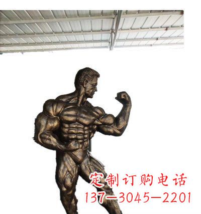 泉州公园大力士人物铜雕