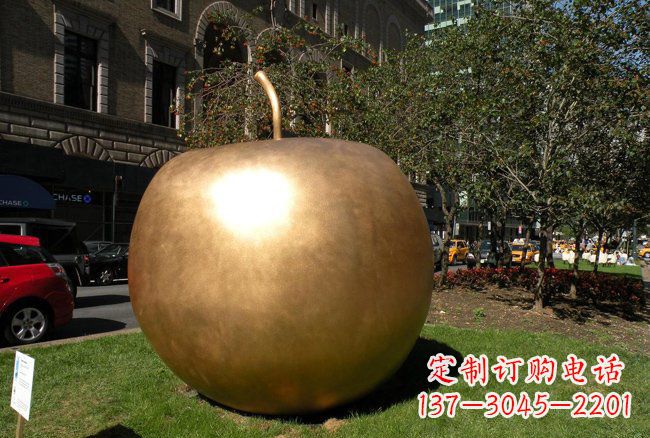 泉州大型铜雕苹果雕塑