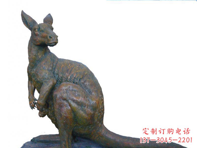 泉州精致工艺铜袋鼠雕塑