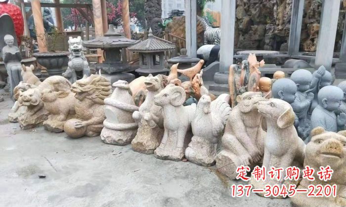 泉州公园动物12生肖石雕 (3)