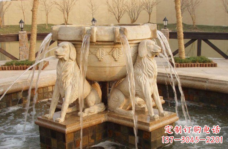 泉州喷泉狗石雕