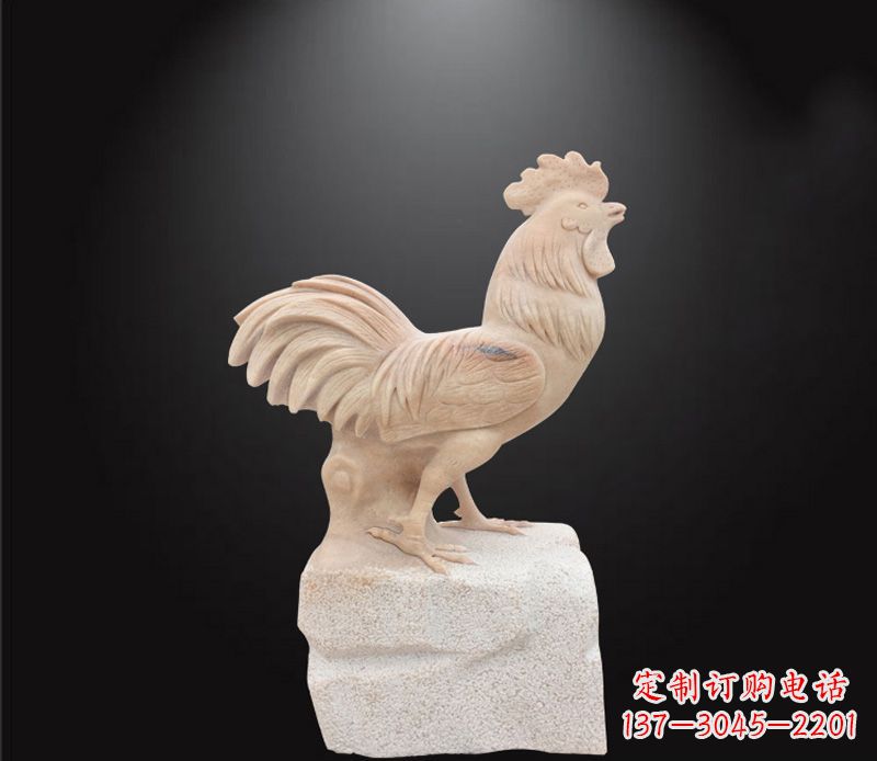 泉州公园动物公鸡石雕