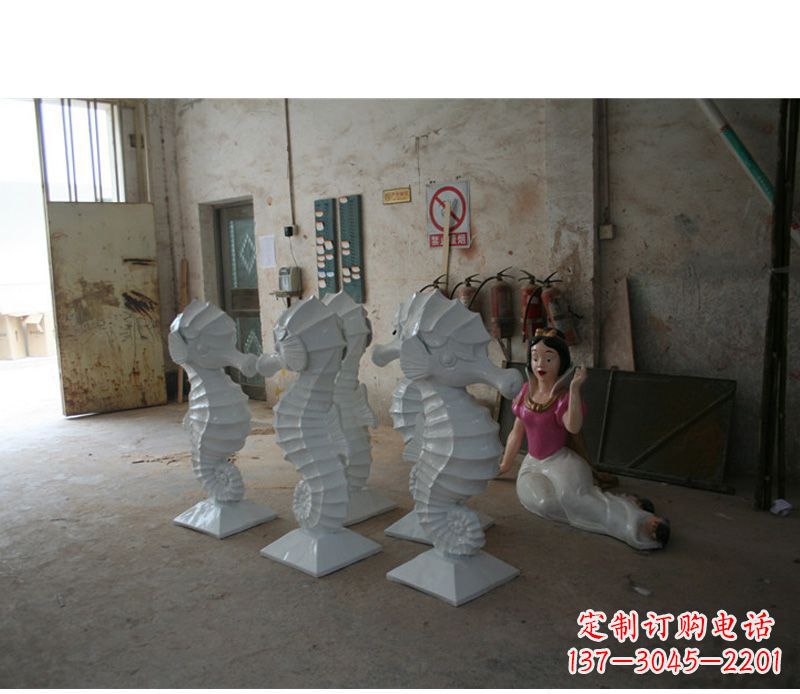 泉州精美海马石动物雕塑