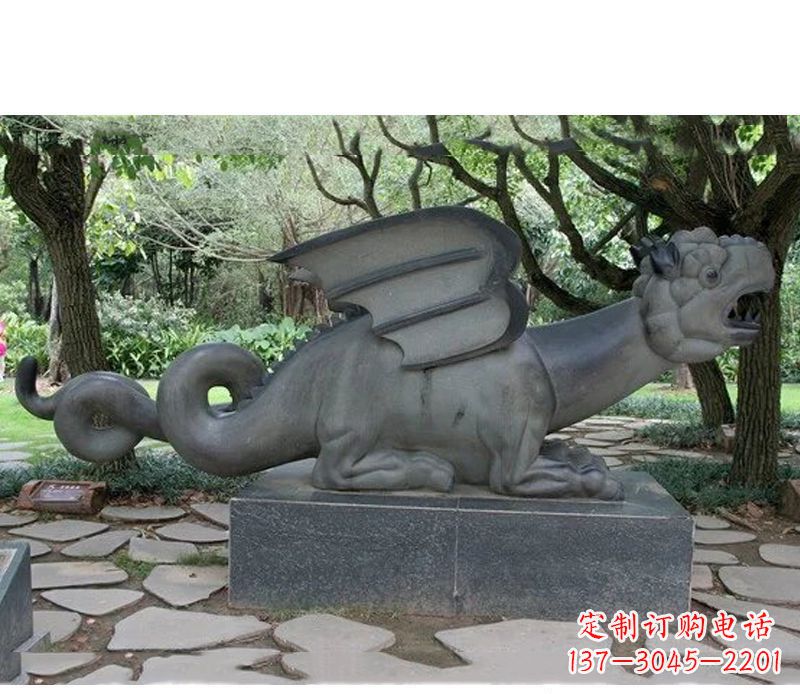 泉州公园动物恐龙石雕