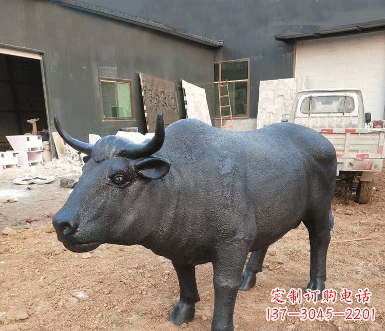 泉州公园动物铜雕牛