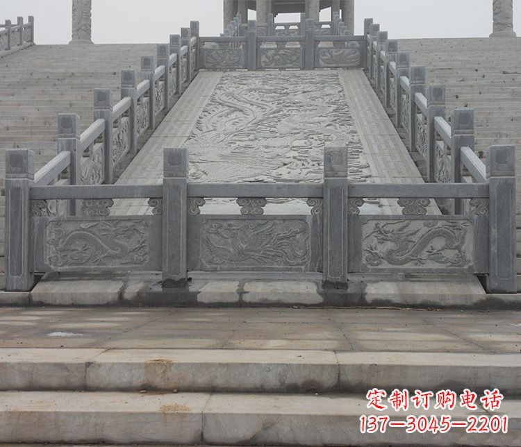 泉州公园仿古石栏板景观石雕 (6)