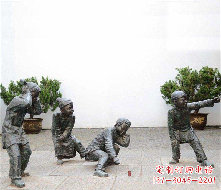 泉州愉悦童年,珍藏宝贝铜雕小孩