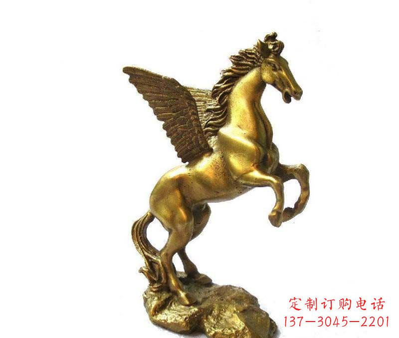 泉州公园飞马动物铜雕