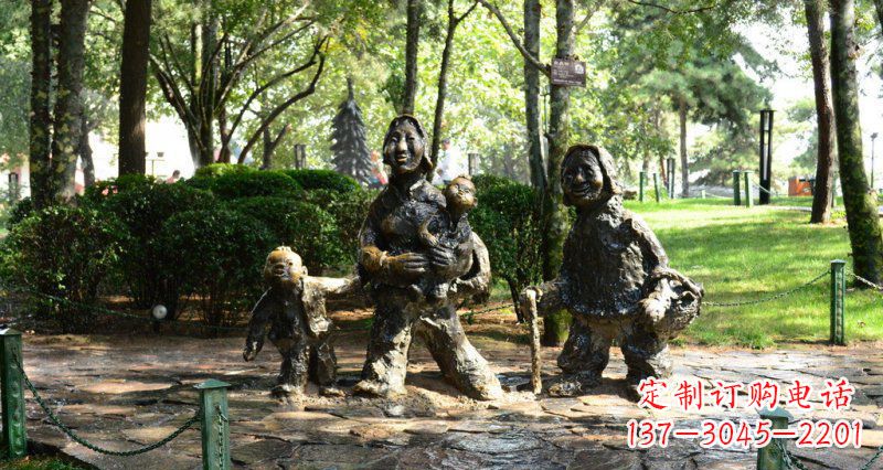 泉州中领雕塑 小孩铜雕定制