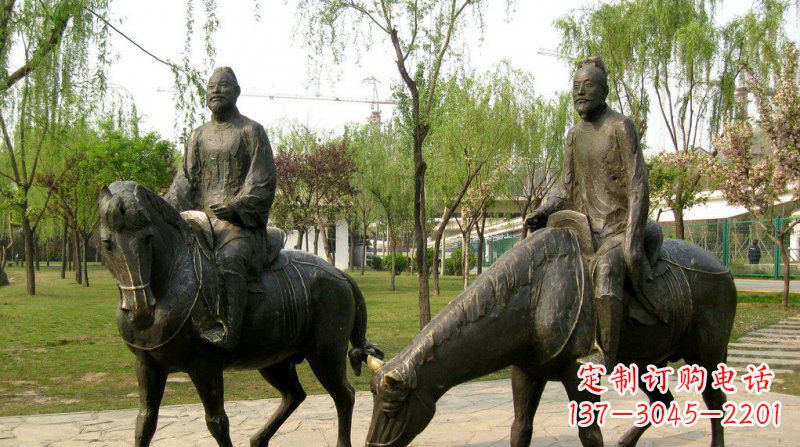 泉州浪漫动人的骑马雕塑