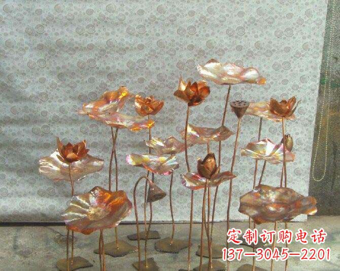 泉州荷花风情铜雕