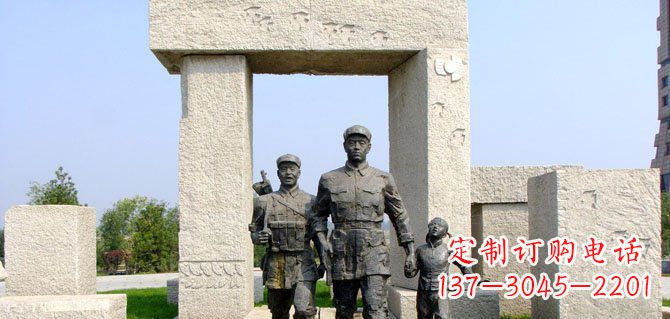 泉州纪念红军的铜雕制品