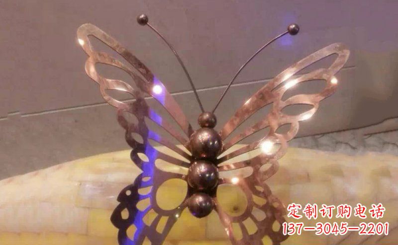 泉州公园蝴蝶不锈钢雕塑