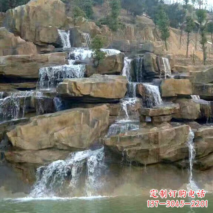 泉州公园假山流水景观
