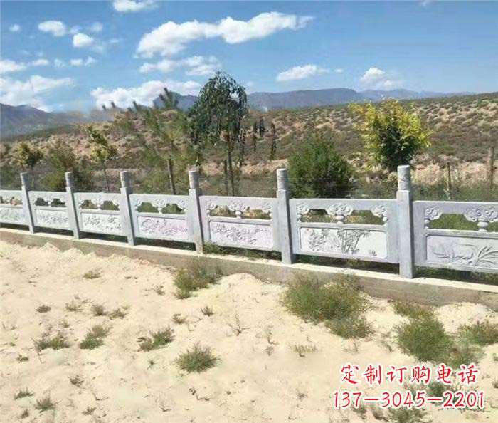 泉州公园景观大理石栏板石雕 (4)