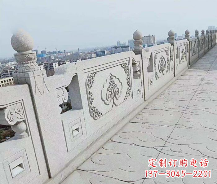 泉州公园景观大理石栏板石雕 (7)