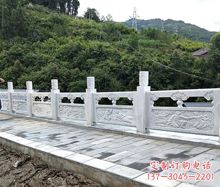 泉州公园景观大理石栏板石雕_2