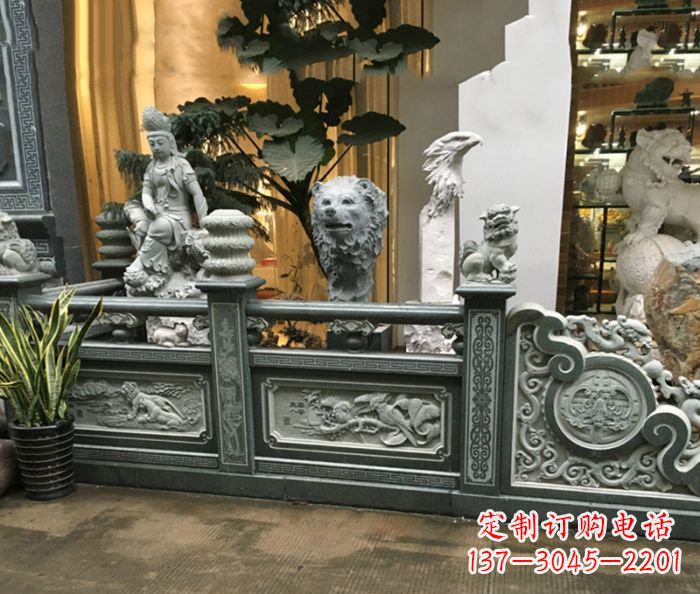 泉州公园景观仿古石栏板 (3)