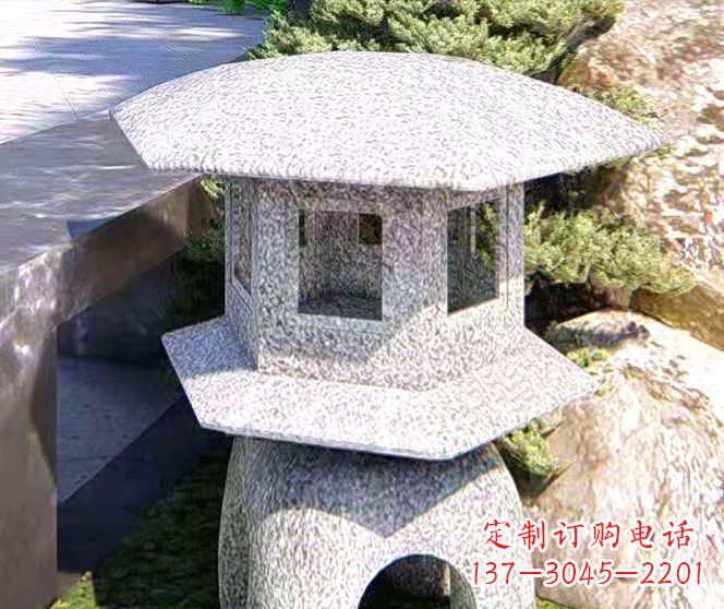 泉州石头雕塑灯——点亮公园之美