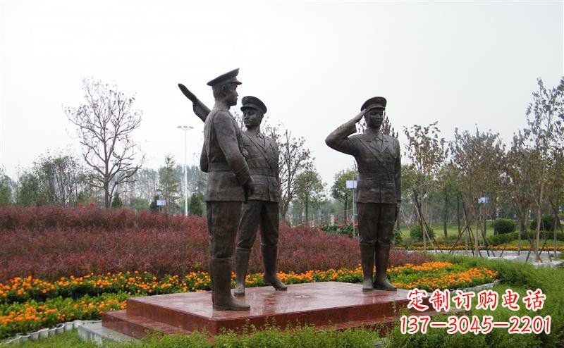 泉州金属警察雕塑——荣耀守护社会治安!