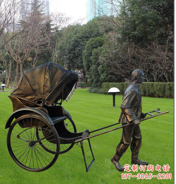 泉州艺术纪念·传统文化·黄包车雕塑
