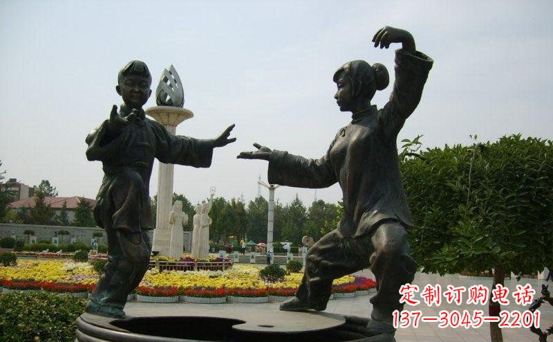 泉州艺术精灵传统太极拳铜雕
