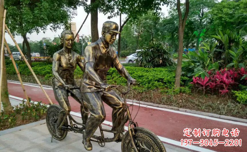 泉州集休闲、健身、艺术於一体的自行车雕塑
