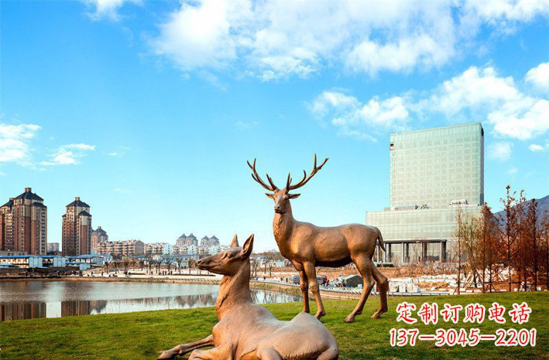 泉州优质精美羚羊铜雕塑