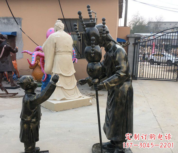 泉州可爱玻璃钢葫芦雕塑