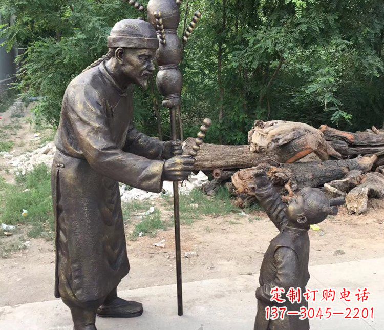 泉州温馨传情,情意绵绵——铜质葫芦雕塑