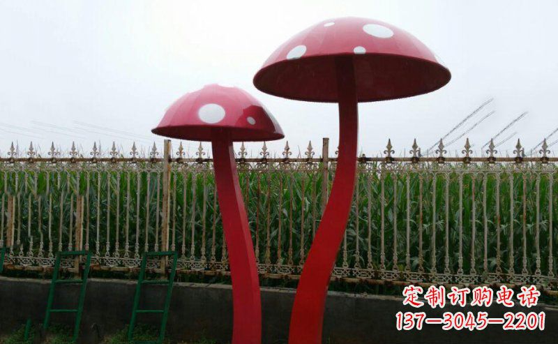 泉州公园蘑菇不锈钢雕塑