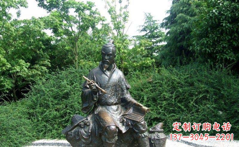 泉州传统风情渔翁铜雕
