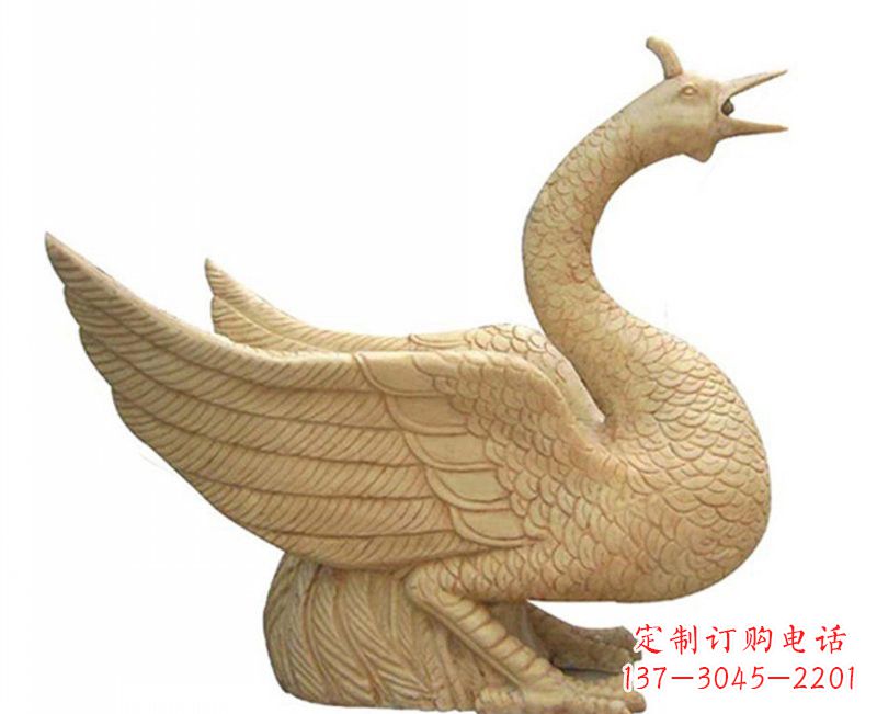 泉州公园喷水凤凰石雕