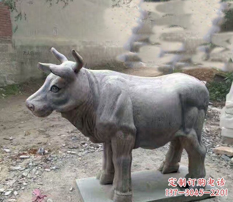 泉州公园青石牛石雕