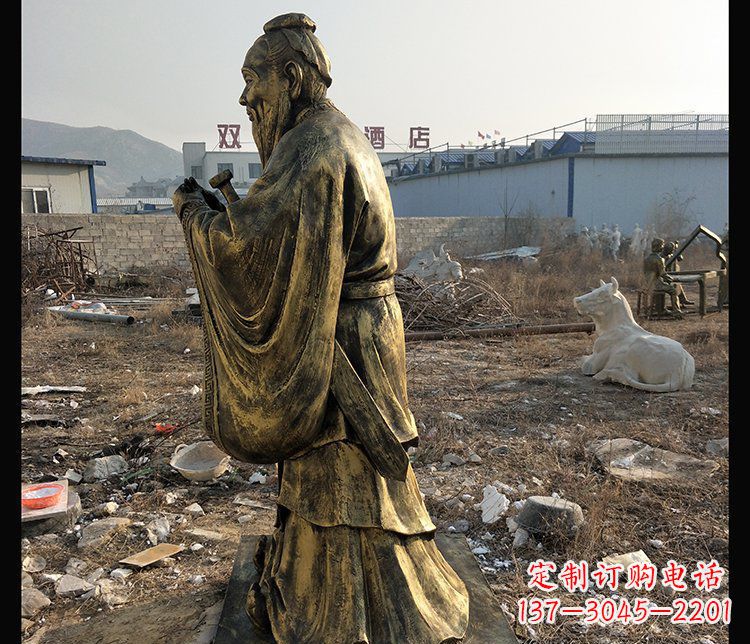 泉州铜铸孔子雕塑,传承中华民族精神文化